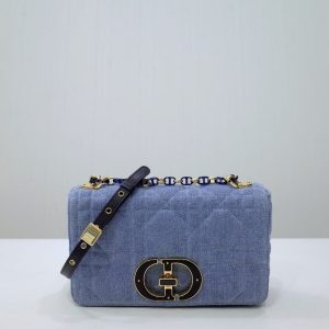 Replica Dior Caro Bag Denim Blue 3 Replica Dior Caro Bag Denim Blue - near-authentic luxury replica handbag