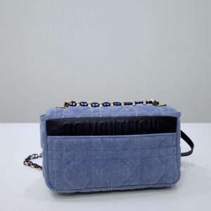 Replica Dior Caro Bag Denim Blue 5 Replica Dior Caro Bag Denim Blue - top-tier luxury replica shoulder bag