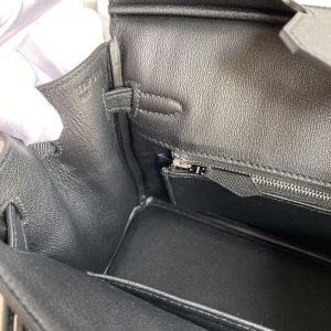 Replica Hermes Birkin Epsom Black Silver 3 Replica Hermes Birkin Epsom Black Silver - premium 1:1 fake handbag model