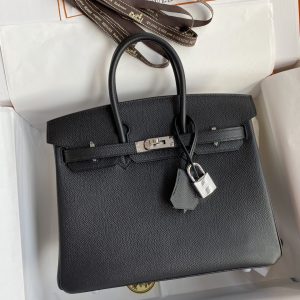 Replica Hermes Birkin Epsom Black Silver 1 Replica Hermes Birkin Epsom Black Silver - premium 1:1 fake handbag model