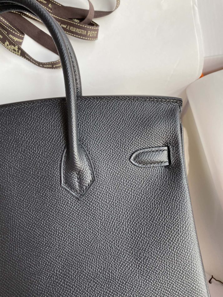Replica Hermes Birkin Epsom Black Silver 4 Replica Hermes Birkin Epsom Black Silver - top-tier luxury replica shoulder bag