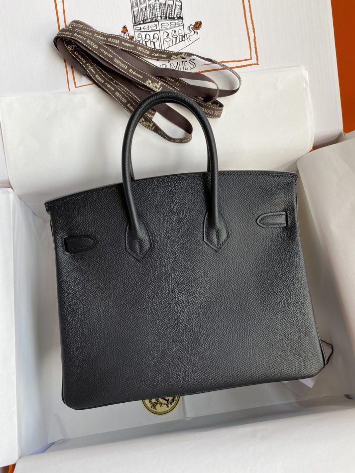 Replica Hermes Birkin Epsom Black Silver 5 Replica Hermes Birkin Epsom Black Silver - high-accuracy replica luxury purse