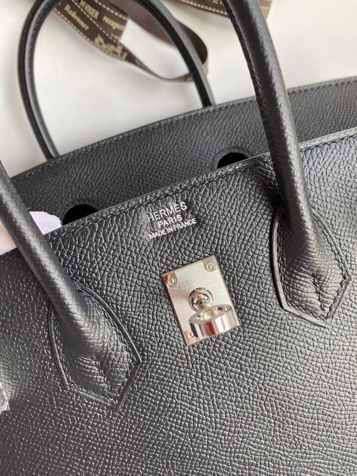 Replica Hermes Birkin Epsom Black Silver 8 Replica Hermes Birkin Epsom Black Silver - best-selling designer handbag dupe