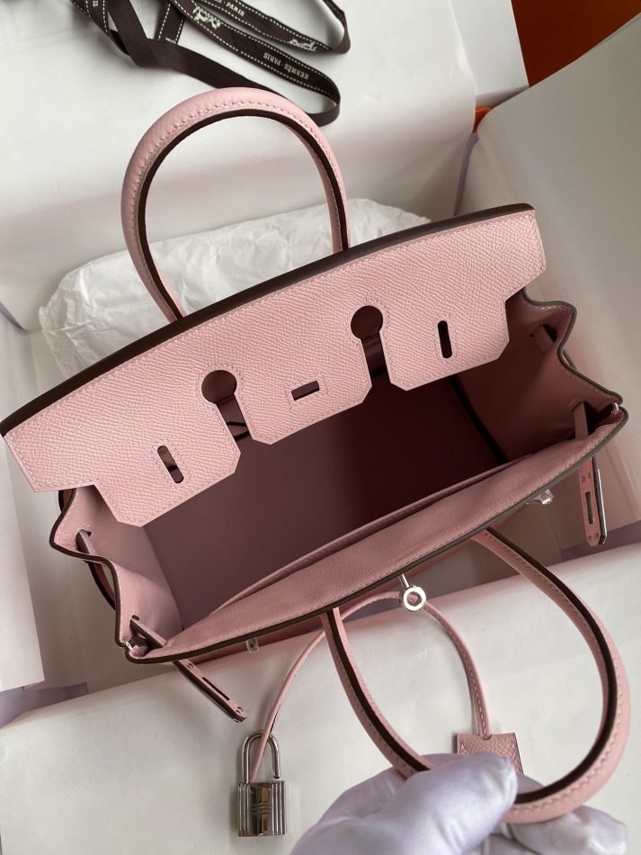 Replica Hermes Birkin Epsom Pink Silver - elite superclone designer purse