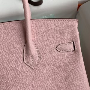 Replica Hermes Birkin Epsom Pink Silver - premium 1:1 fake handbag model