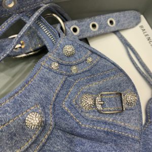 Replica Balenciaga Le Cagole Denim 6 Replica Balenciaga Le Cagole Denim - realistic designer-inspired fake bag