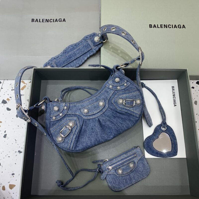 Replica Balenciaga Le Cagole Denim 1 Replica Balenciaga Le Cagole Denim - high-end fake designer purse
