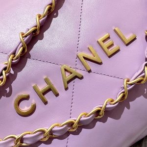 Replica CHANEL 22 Small Handbag Purple - elite superclone designer purse