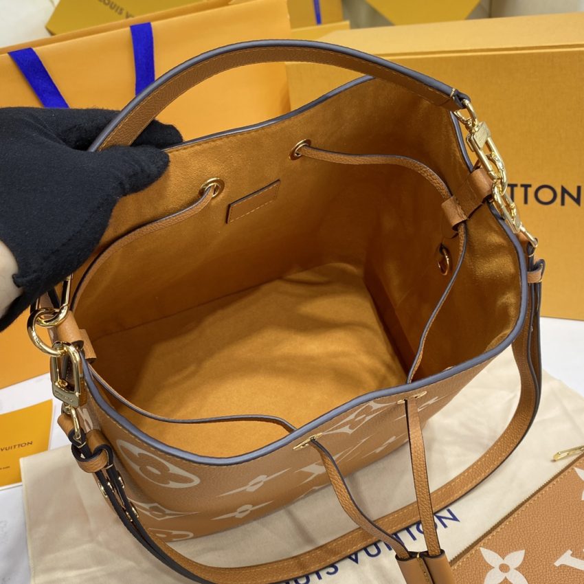 Replica Louis Vuitton Noe Bucket Brown MM 3 Replica Louis Vuitton Noe Bucket Brown MM - premium 1:1 fake handbag model