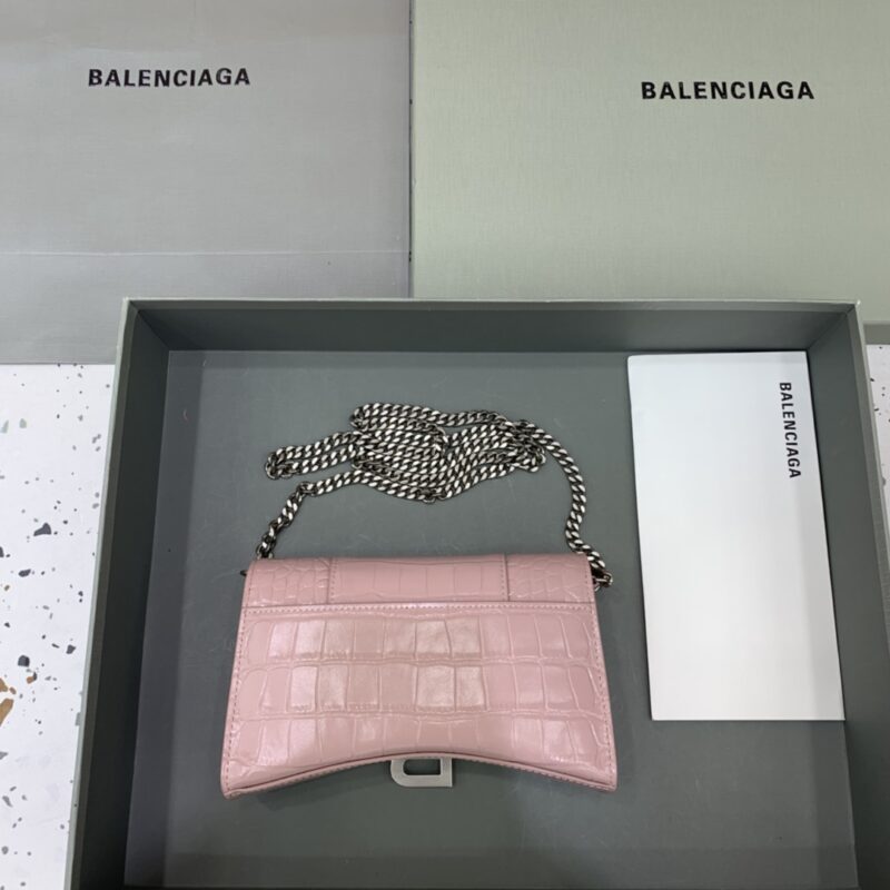 Replica Balenciaga Hourglass On Chain Pink 5 Replica Balenciaga Hourglass On Chain Pink - premium 1:1 fake handbag model