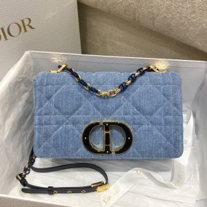 Replica Dior Caro Bag Denim Blue 1 Replica Dior Caro Bag Denim Blue - near-authentic luxury replica handbag