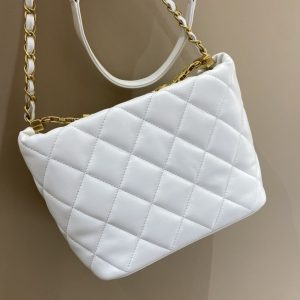 Replica CHANEL 22s Rhinestone Hobo White 4 Replica CHANEL 22s Rhinestone Hobo White - realistic designer-inspired fake bag