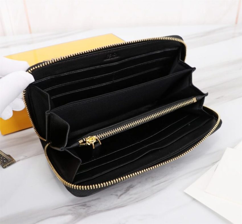 Replica Fendi Yellow Eyes Wallet - premium 1:1 fake handbag model