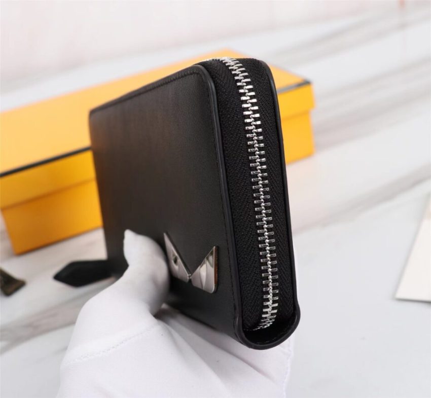 Replica Fendi Grey Eyes Wallet - 1:1 designer replica handbag