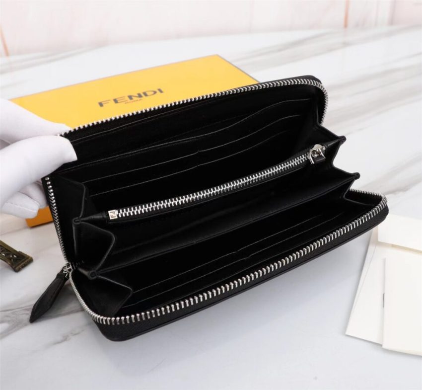 Replica Fendi Grey Eyes Wallet - premium-grade designer purse dupe