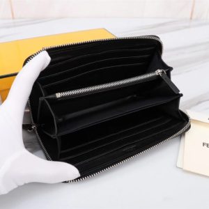 Replica Fendi Black Eyes Wallet - realistic designer-inspired fake bag