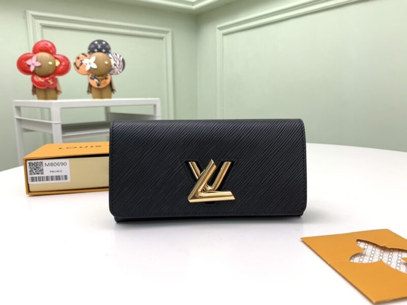 Replica Louis Vuitton Twist Wallet Black 1 Replica Louis Vuitton Twist Wallet Black - best-selling designer handbag dupe
