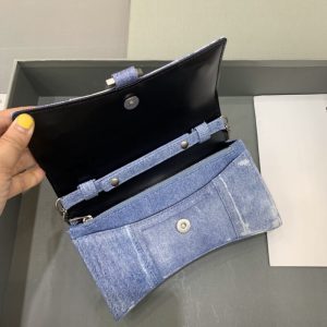 Replica Balenciaga Hourglass On Chain Denim 5 Replica Balenciaga Hourglass On Chain Denim - best quality luxury bag dupe