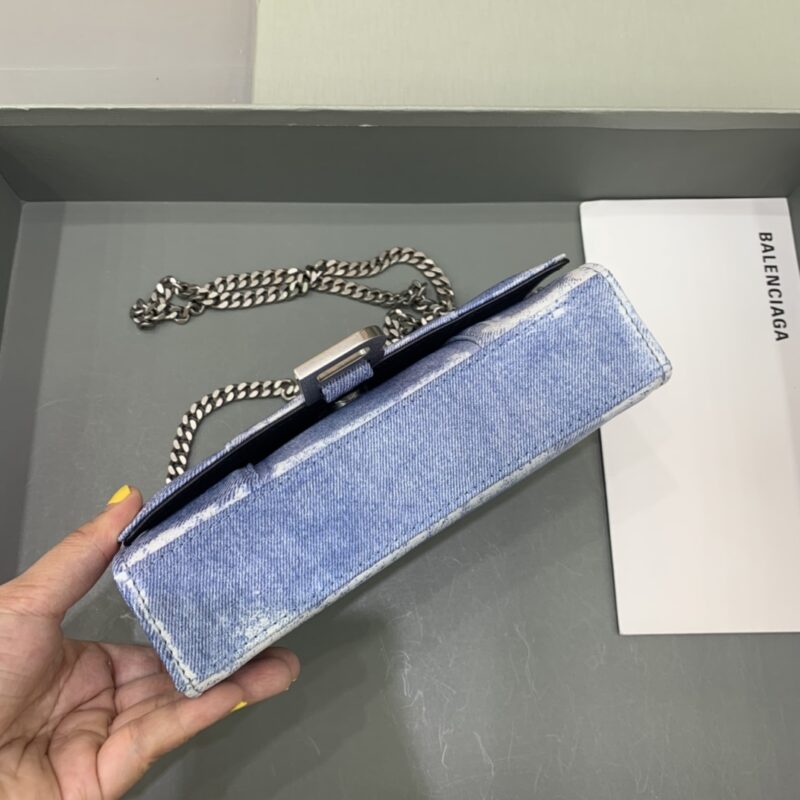 Replica Balenciaga Hourglass On Chain Denim 6 Replica Balenciaga Hourglass On Chain Denim - high-end fake designer purse