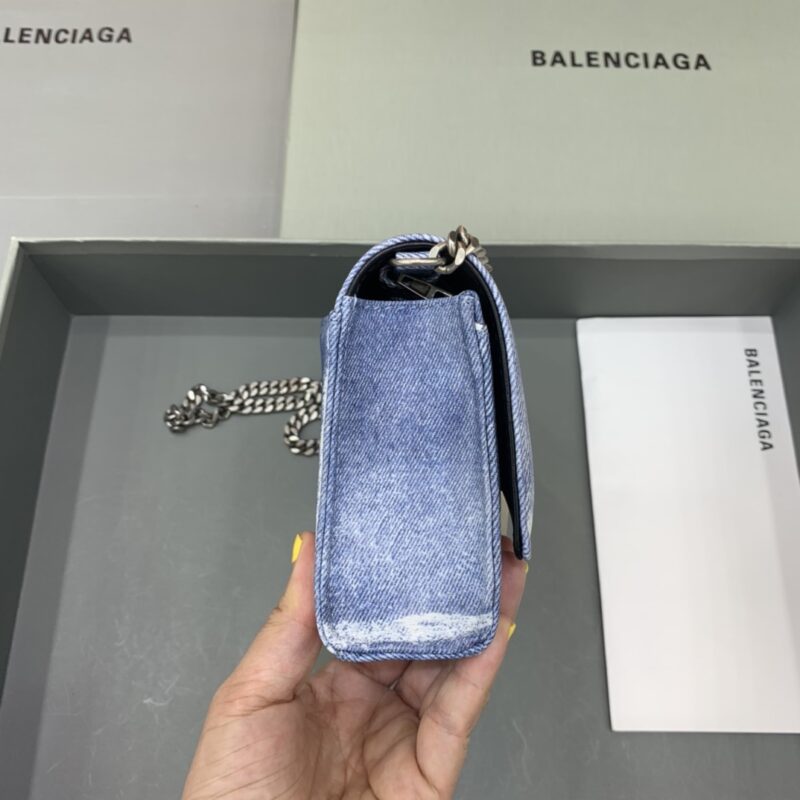 Replica Balenciaga Hourglass On Chain Denim 8 Replica Balenciaga Hourglass On Chain Denim - top-tier luxury replica shoulder bag