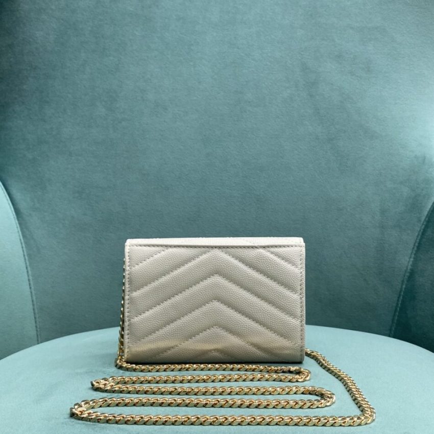 Replica Yves Saint Laurent Chain Wallet White 3 Replica Yves Saint Laurent Chain Wallet White - best quality luxury bag dupe