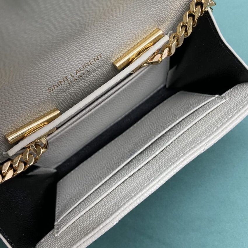 Replica Yves Saint Laurent Chain Wallet White 4 Replica Yves Saint Laurent Chain Wallet White - realistic designer-inspired fake bag