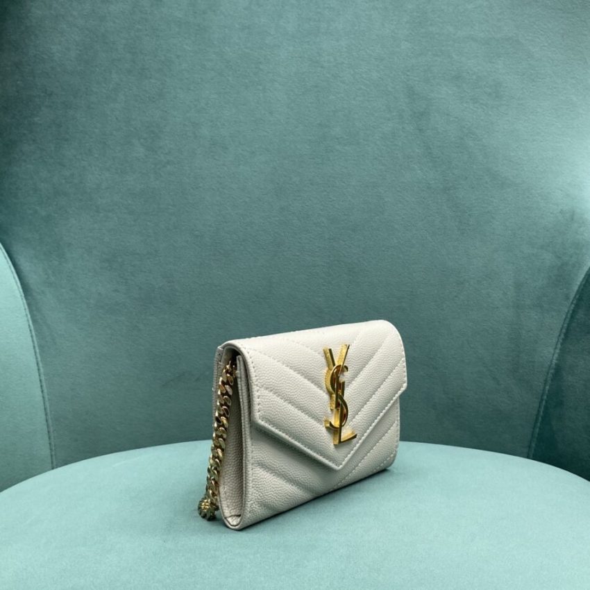 Replica Yves Saint Laurent Chain Wallet White 6 Replica Yves Saint Laurent Chain Wallet White - premium-grade designer purse dupe