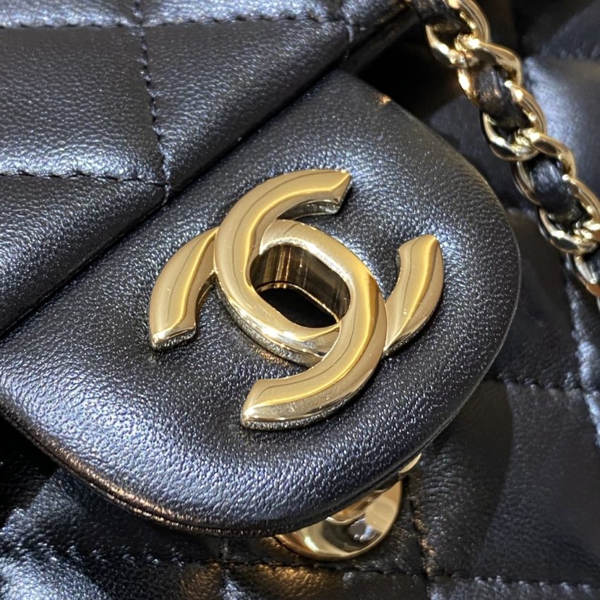 Replica CHANEL CF 20 cm Lion Black - authentic-look luxury purse replica