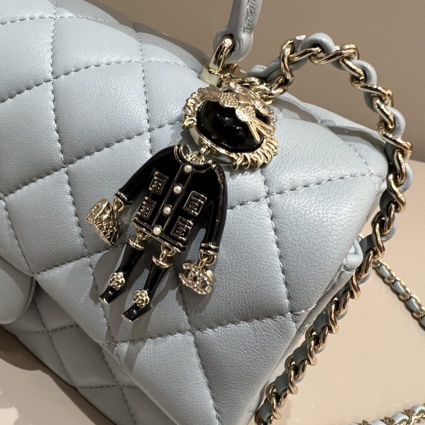 Replica CHANEL CF 20 cm Lion Grey 4 Replica CHANEL CF 20 cm Lion Grey - 1:1 designer replica handbag