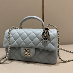 Replica CHANEL CF 20 cm Lion Grey 1 Replica CHANEL CF 20 cm Lion Grey - premium 1:1 fake handbag model
