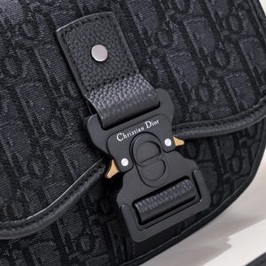 Replica Dior Mini Gallop Bag with Strap Black Canvas 6 Replica Dior Mini Gallop Bag with Strap Black Canvas - premium-grade designer purse dupe