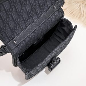 Replica Dior Mini Gallop Bag with Strap Black Canvas 9 Replica Dior Mini Gallop Bag with Strap Black Canvas - high-end fake designer purse