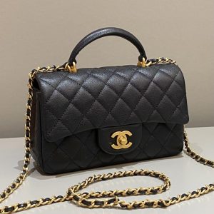 Replica CHANEL CF 20 cm Handle Black 2 Replica CHANEL CF 20 cm Handle Black - realistic designer-inspired fake bag