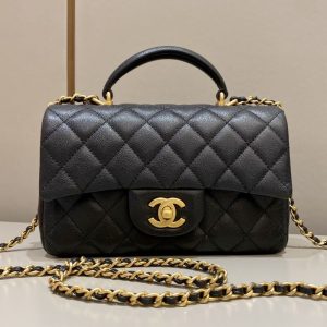 Replica CHANEL CF 20 cm Handle Black 1 Replica CHANEL CF 20 cm Handle Black - top-rated replica designer bag
