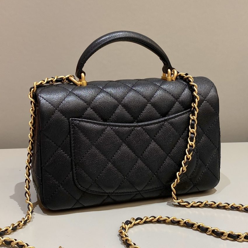 Replica CHANEL CF 20 cm Handle Black 5 Replica CHANEL CF 20 cm Handle Black - high-quality designer bag clone