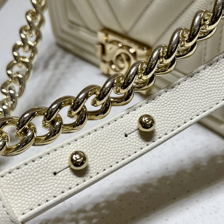 Replica CHANEL Le Boy Small Ivory 3 Replica CHANEL Le Boy Small Ivory - realistic designer-inspired fake bag