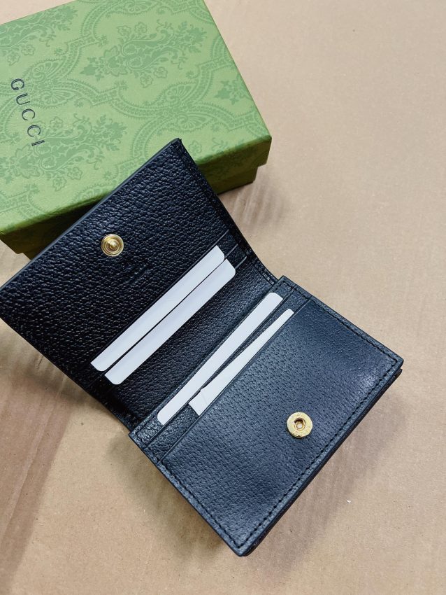Replica Gucci Ophidia Compact Black Wallet - high-quality designer bag clone
