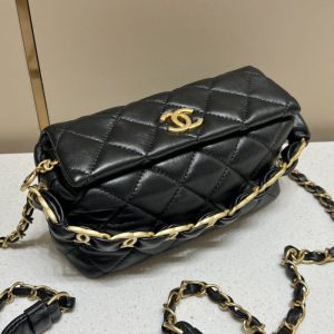 Replica CHANEL Hobo Bag Black 1 Replica CHANEL Hobo Bag Black - authentic-look luxury purse replica