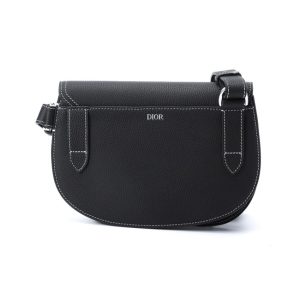 Replica Dior Saddle Shoulder Bag Black 5 Replica Dior Saddle Shoulder Bag Black - premium 1:1 fake handbag model