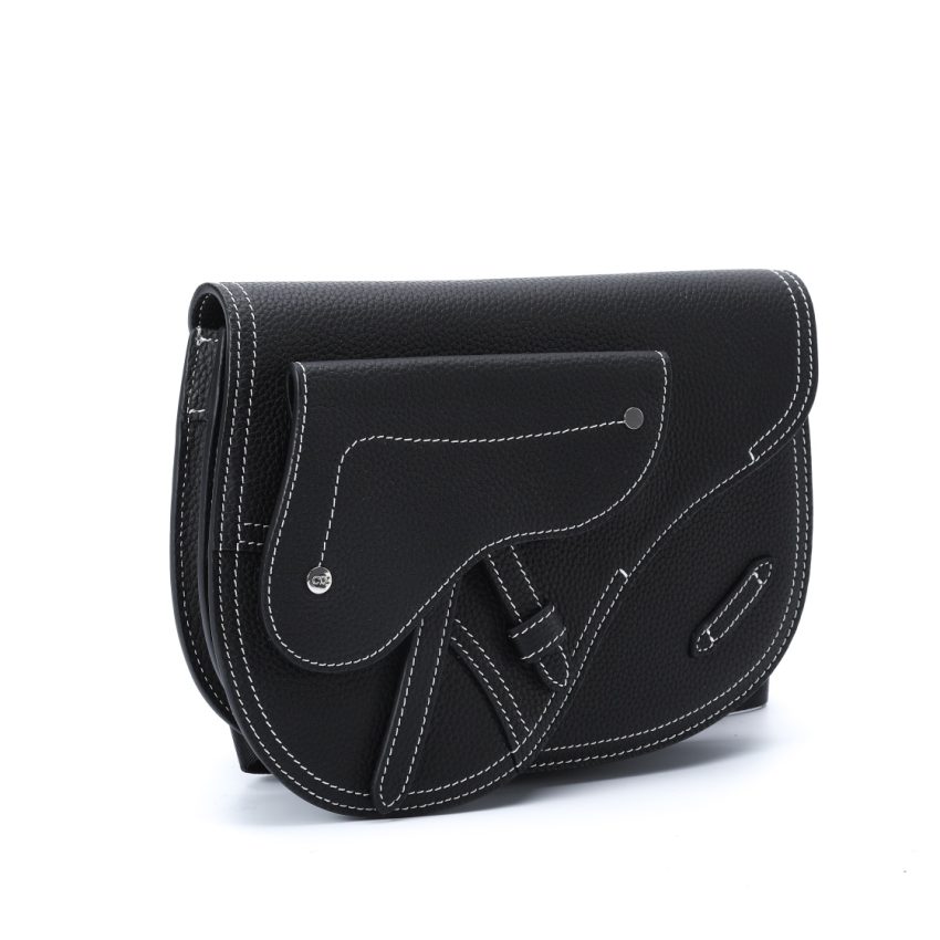 Replica Dior Saddle Shoulder Bag Black 7 Replica Dior Saddle Shoulder Bag Black - ultra-realistic fake designer tote