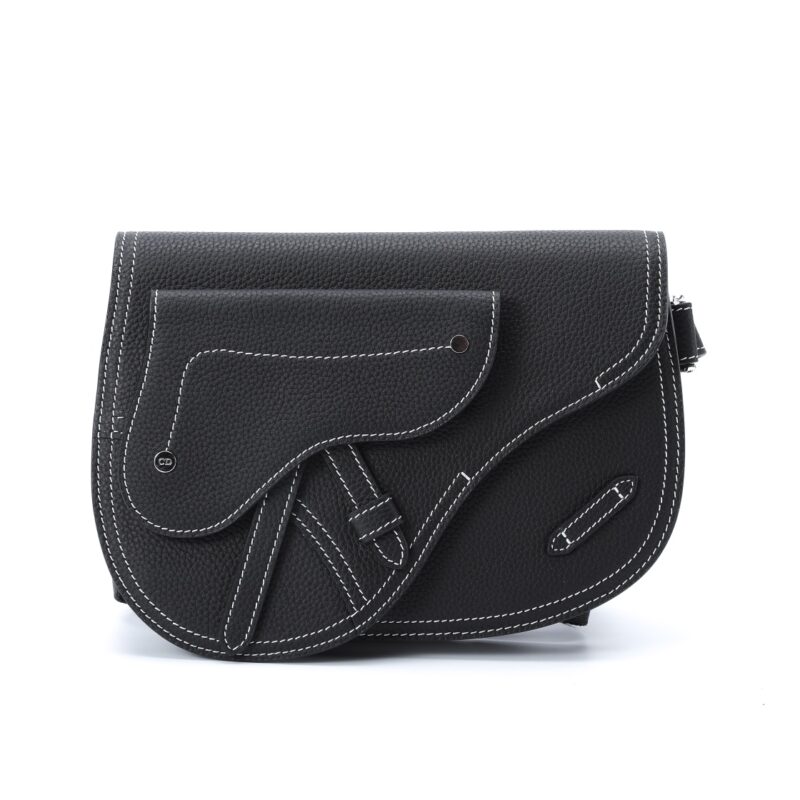 Replica Dior Saddle Shoulder Bag Black 1 Replica Dior Saddle Shoulder Bag Black - premium-grade designer purse dupe