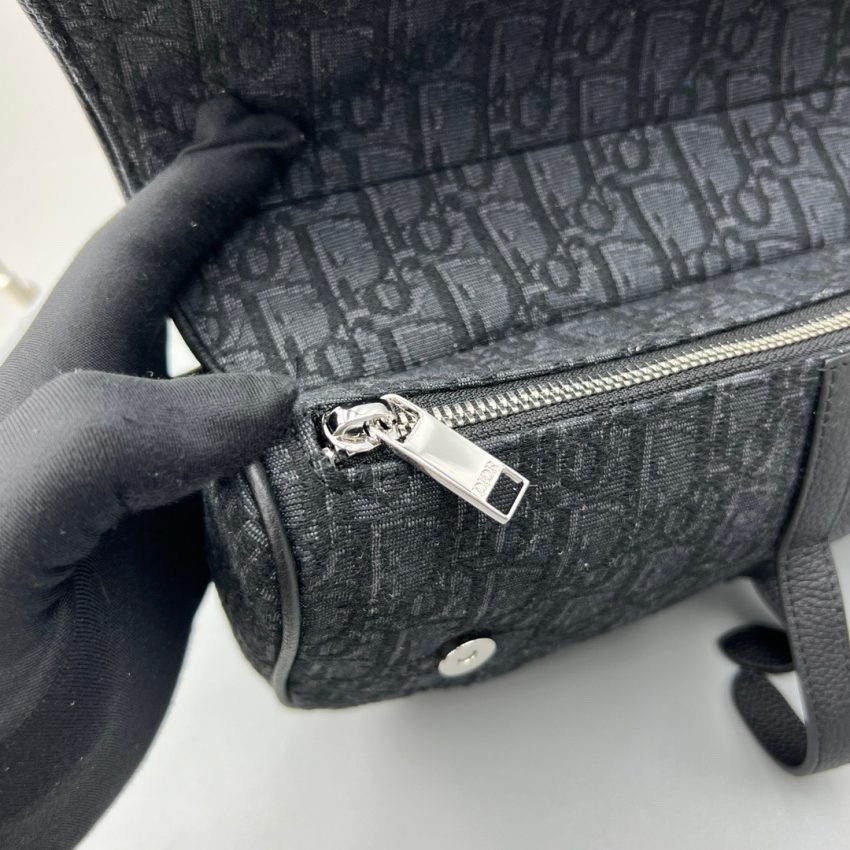 Replica Dior Saddle Bag Oblique Black 4 Replica Dior Saddle Bag Oblique Black - top-tier luxury replica shoulder bag