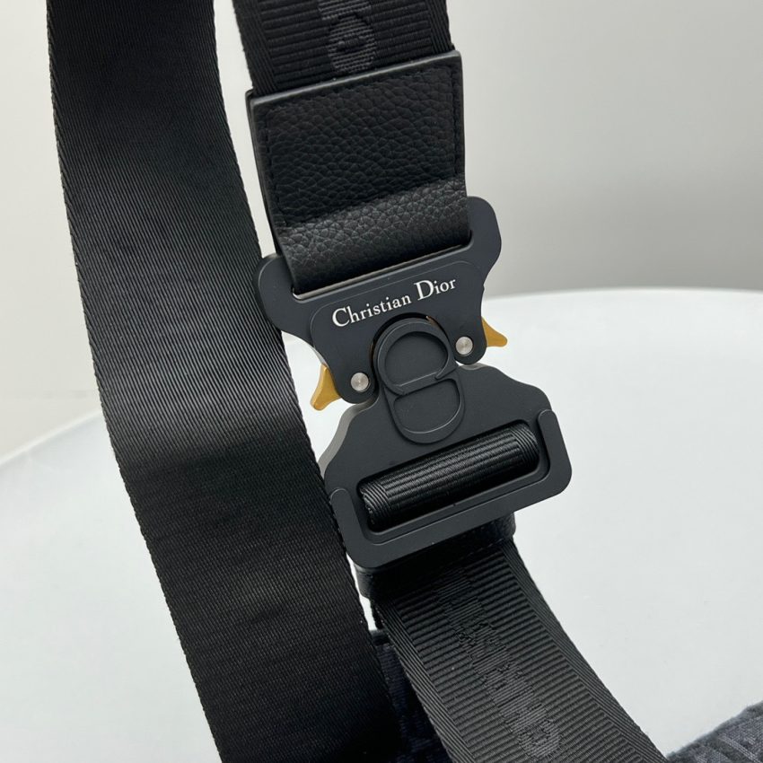 Replica Dior Saddle Bag Oblique Black 5 Replica Dior Saddle Bag Oblique Black - premium 1:1 fake handbag model