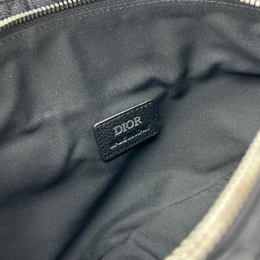 Replica Dior Saddle Bag Oblique Black 7 Replica Dior Saddle Bag Oblique Black - premium-grade designer purse dupe
