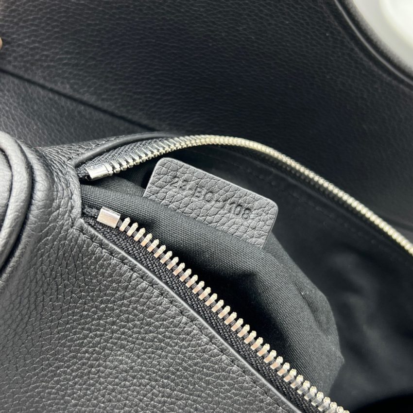 Replica Dior Saddle Bag Full Black Calfskin 2 Replica Dior Saddle Bag Full Black Calfskin - high-accuracy replica luxury purse