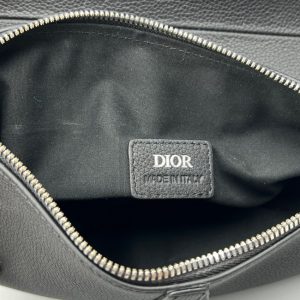 Replica Dior Saddle Bag Full Black Calfskin 4 Replica Dior Saddle Bag Full Black Calfskin - best quality luxury bag dupe