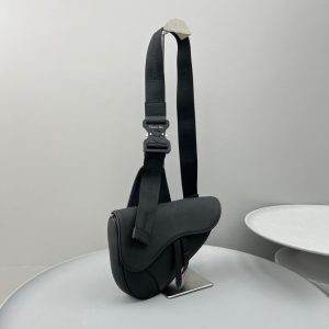 Replica Dior Saddle Bag Full Black Calfskin 7 Replica Dior Saddle Bag Full Black Calfskin - best-selling designer handbag dupe