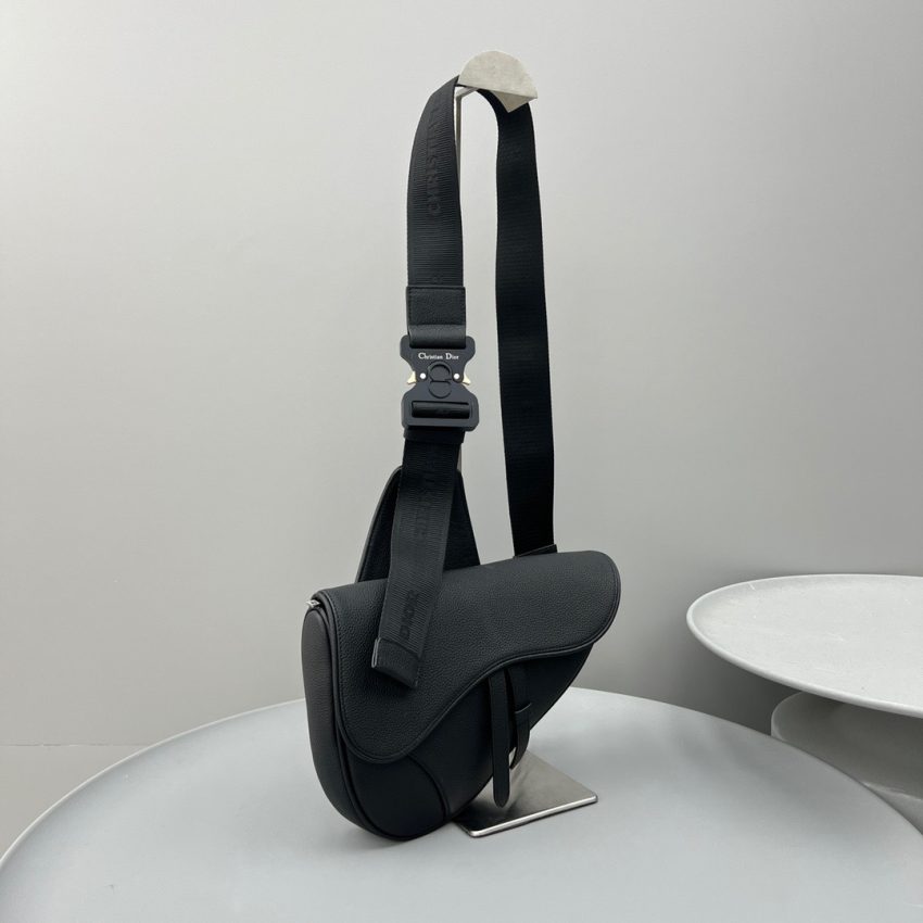 Replica Dior Saddle Bag Full Black Calfskin 7 Replica Dior Saddle Bag Full Black Calfskin - best-selling designer handbag dupe