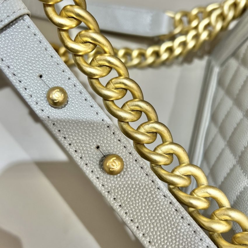 Replica CHANEL Le Boy Grey Gold 5 Replica CHANEL Le Boy Grey Gold - authentic-look luxury purse replica