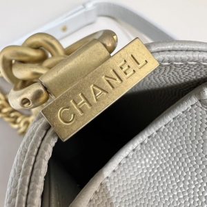 Replica CHANEL Le Boy Grey Gold 6 Replica CHANEL Le Boy Grey Gold - best-selling designer handbag dupe